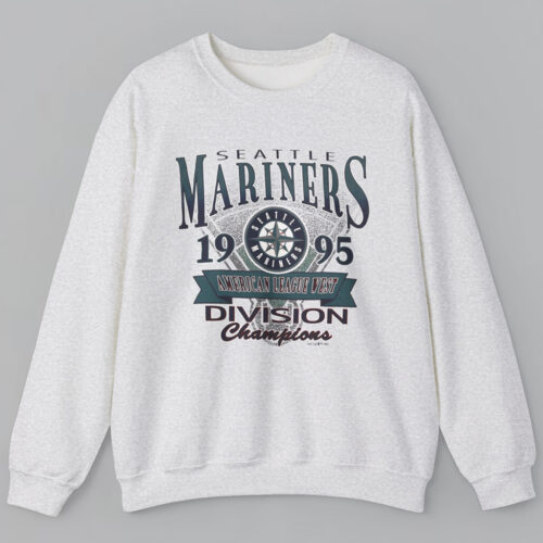 Vintage 1995 Seattle Mariners American League West Division Champions Sweatshirt Vintage 1995 Seattle Mariners American League West Division Champions Sweatshirt