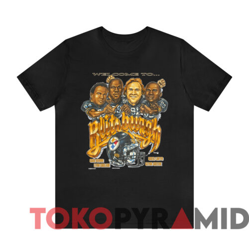 Vintage 1995 Welcome To Pittsburgh Steelers Caricature T shirt Black T shirt Vintage 1995 Welcome To Pittsburgh Steelers Caricature T shirt Black T shirt