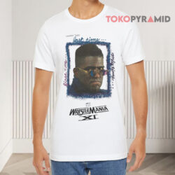 Vintage 1995 Wwf Wrestlemania Xi Lawrence Taylor White T shirt