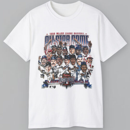 Vintage 1996 All Star Game MLB Caricature Shirt Vintage 1996 All Star Game MLB Caricature Shirt