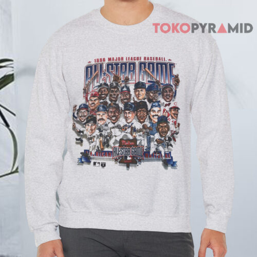 Vintage 1996 All Star Game MLB Caricature Sweatshirt Vintage 1996 All Star Game MLB Caricature Sweatshirt
