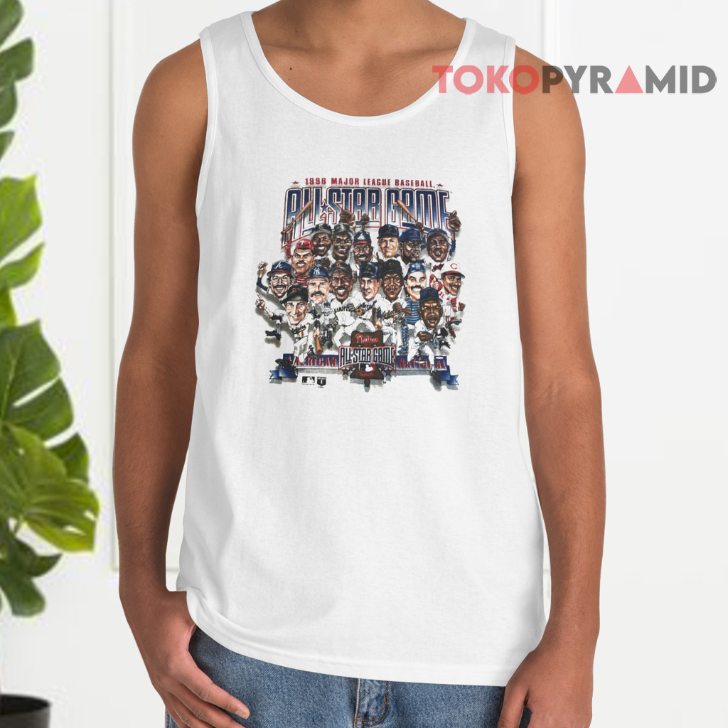 Vintage 1996 All Star Game MLB Caricature Tank Top Vintage 1996 All Star Game MLB Caricature Tank Top