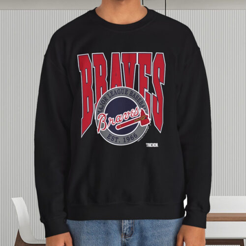 Vintage 1996 Atlanta Braves Shirt Black Sweatshirt