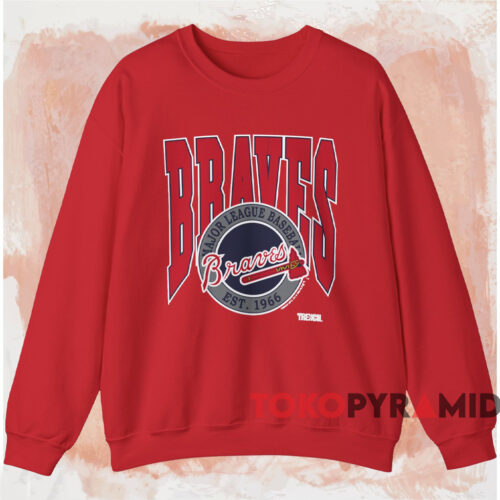 Vintage 1996 Atlanta Braves Shirt Red Sweatshirt