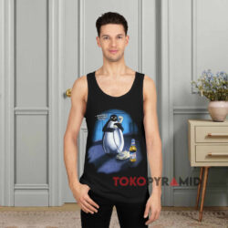 Vintage 1996 Budweiser Bud Ice Penguin Black Tank Top