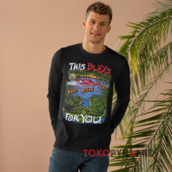 Vintage 1996 Budweiser Frogs Shirt 4 Vintage 1996 Budweiser Frogs Black Long sleeved