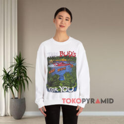 Vintage 1996 Budweiser Frogs White Sweatshirt