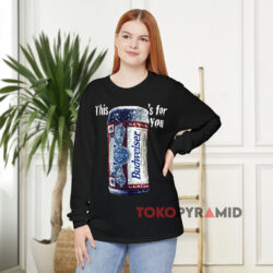 Vintage 1996 Budweiser This Bud’s For Your Black Long sleeved