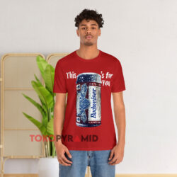 Vintage 1996 Budweiser This Bud’s For Your Red T shirt