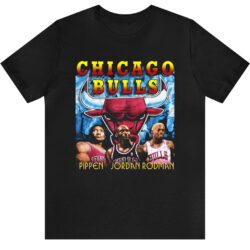 Vintage 1996 Chicago Bulls Pippen Jordan Rodman T-shirt 5 Vintage 1996 Chicago Bulls Pippen Jordan Rodman T shirt