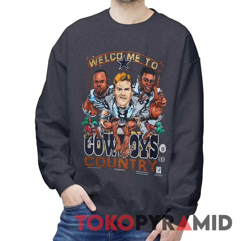 Vintage 1996 Dallas Cowboys Caricature Cowboys Country Rare Sweatshirt Vintage 1996 Dallas Cowboys Caricature Cowboys Country Rare Sweatshirt