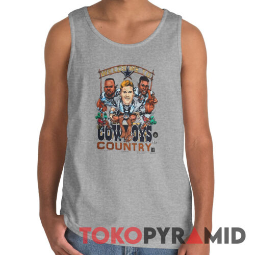 Vintage 1996 Dallas Cowboys Caricature Cowboys Country Rare Tank Top Vintage 1996 Dallas Cowboys Caricature Cowboys Country Rare Tank Top