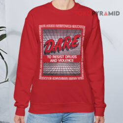 Vintage 1996 Dare To Resist Drugs And Violence Red Sweatshirt