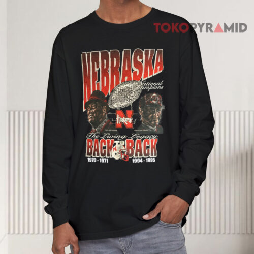 Vintage 1996 Nebraska Huskers Back To Back National Champions Long sleeved Vintage 1996 Nebraska Huskers Back To Back National Champions Long sleeved
