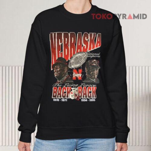 Vintage 1996 Nebraska Huskers Back To Back National Champions Sweatshirt Vintage 1996 Nebraska Huskers Back To Back National Champions Sweatshirt