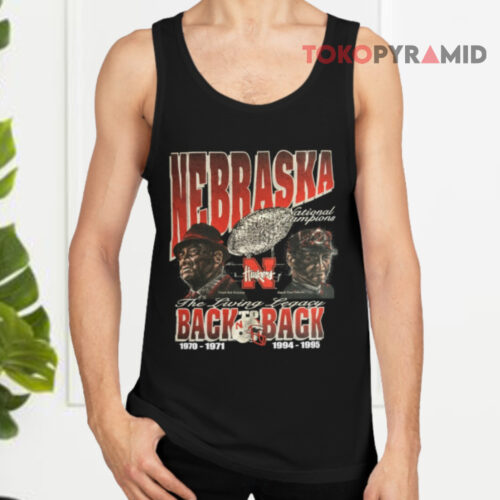 Vintage 1996 Nebraska Huskers Back To Back National Champions Tank Top Vintage 1996 Nebraska Huskers Back To Back National Champions Tank Top