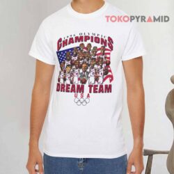 Vintage 1996 Olympics Champion Dream Team White T shirt