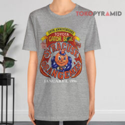 Vintage 1996 Syracuse Orangemen Toyota Gator Bowl Grey T shirt