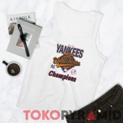 Vintage 1996 Yankees World Series Champions Tee White Tank Top