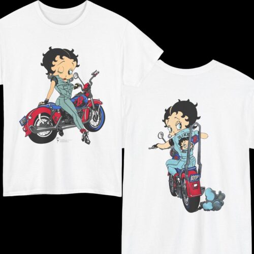 Vintage 1997 Biker Betty Motorcycle Shirt 2 Sided