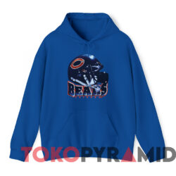 Vintage 1997 Chicago Bears Helmet T-shirt 2 Vintage 1997 Chicago Bears Helmet T shirt Blue Hoodie