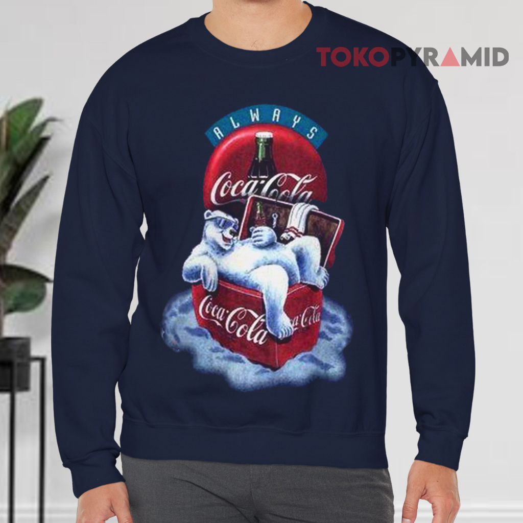 Vintage 1997 Coca cola Always Polar Bear Sweatshirt Vintage 1997 Coca cola Always Polar Bear Sweatshirt
