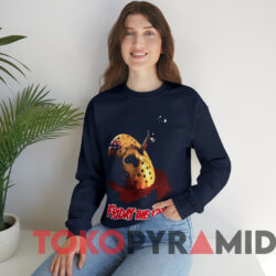 Vintage 1997 Friday The 13th Made In Hell T shirt Navy Sweatshirt