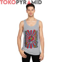 Vintage 1997 Grateful Dead Japan Art By Mike Schulman Rare Shirt 2 Vintage 1997 Grateful Dead Japan Art By Mike Schulman Rare Grey Tank Top