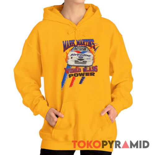 Vintage 1997 Mark Martin Nascar T shirt World Class Power Hoodie