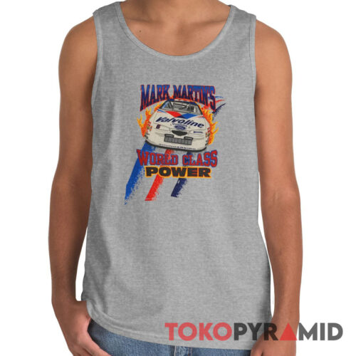 Vintage 1997 Mark Martin Nascar T shirt World Class Power Tank Top