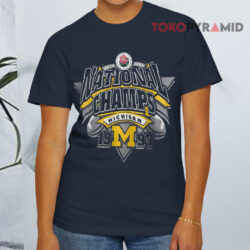 Vintage 1997 Michigan Rose Bowl National Champion Shirt 3 Vintage 1997 Michigan Rose Bowl National Champion Navy T shirt