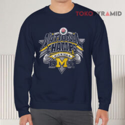 Vintage 1997 Michigan Rose Bowl National Champion Shirt 2 Vintage 1997 Michigan Rose Bowl National Champion Sweatshirt
