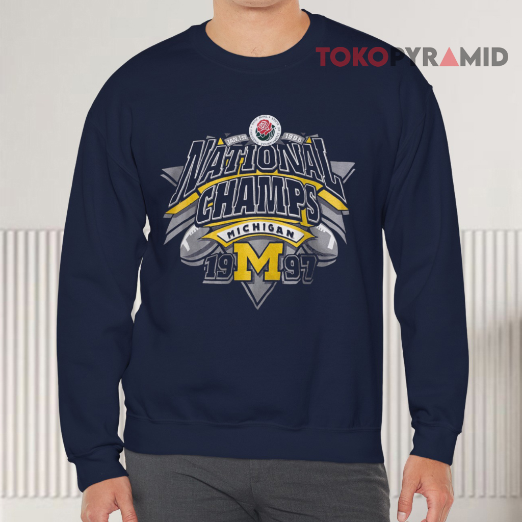 Vintage 1997 Michigan Rose Bowl National Champion Sweatshirt Vintage 1997 Michigan Rose Bowl National Champion Sweatshirt
