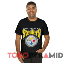 Vintage 1997 Pittsburgh Steelers Logo T shirt Black T shirt