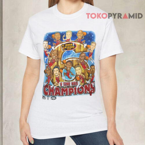 Vintage 1998 Chicago Bulls Caricature NBA Champions Shirt Front Vintage 1998 Chicago Bulls Caricature NBA Champions Shirt Front