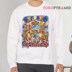 Vintage 1998 Chicago Bulls Caricature NBA Champions Sweatshirt Front