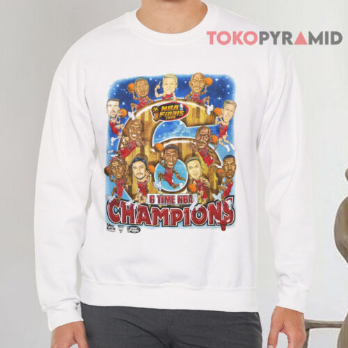 Vintage 1998 Chicago Bulls Caricature NBA Champions Sweatshirt Front Vintage 1998 Chicago Bulls Caricature NBA Champions Sweatshirt Front