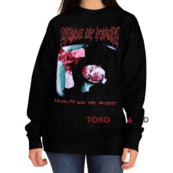 Vintage 1998 Cradle Of Filth Cruelty And The Priest Black Sweatshirt