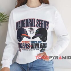 Vintage 1998 Devil Rays Vs Tigers Inaugural Series Tee 3 Vintage 1998 Devil Rays Vs Tigers Inaugural Series Tee White Sweatshirt