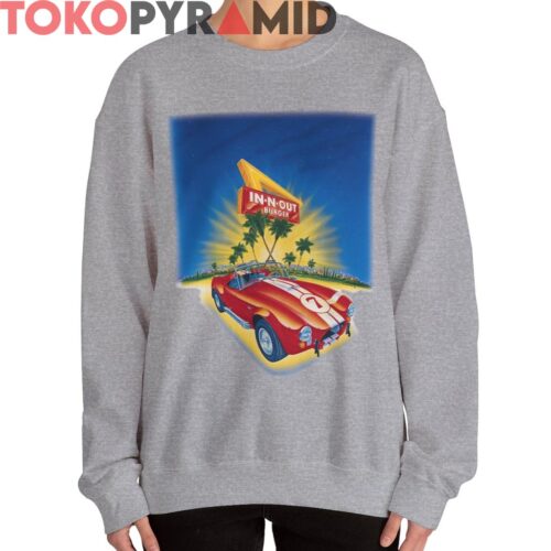 Vintage 1998 In N Out Burger Red Sports Car Shirt