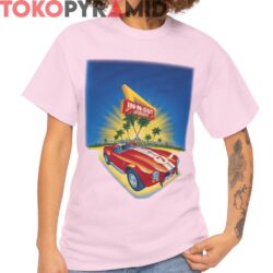 Vintage 1998 In N Out Burger Red Sports Car Shirt