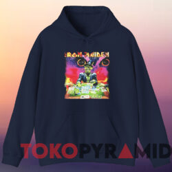 Vintage 1998 Iron Maiden Virtual Xi World Tour T shirt Navy Hoodie