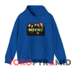 Vintage 1998 Nsync Tour T shirt Blue Hoodie