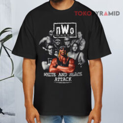 Vintage 1998 Nwo White And Black Attack Shirt Hulk Hogan Razor Ramon Black T shirt