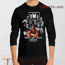 Vintage 1998 Nwo White And Black Attack Shirt Hulk Hogan Razor Ramon Long sleeved