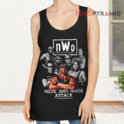 Vintage 1998 Nwo White And Black Attack Shirt Hulk Hogan Razor Ramon Tank Top