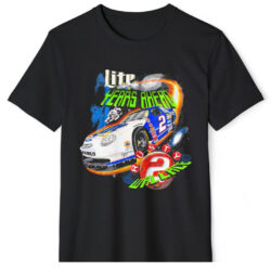 Vintage 1998 Rusty Wallace Nascar T-Shirt Miller Lite Years Ahead 5 Vintage 1998 Rusty Wallace Nascar T shirt Miller Lite Years Ahead Black T shirt