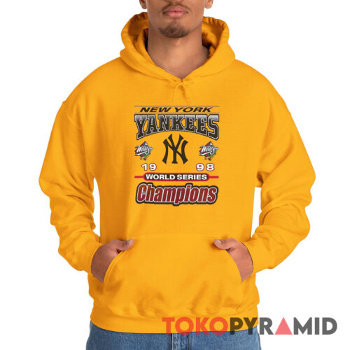 Vintage 1998 World Series Yankees Tee Champions MLB Hoodie