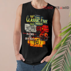 Vintage 1998 WWF The Classic 5 Wrestlemania Shirt 2 Vintage 1998 Wwf The Classic 5 Wrestlemania Tank Top