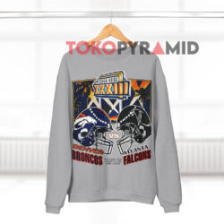 Vintage 1999 Denver Broncos Atlanta Falcons Grey Sweatshirt